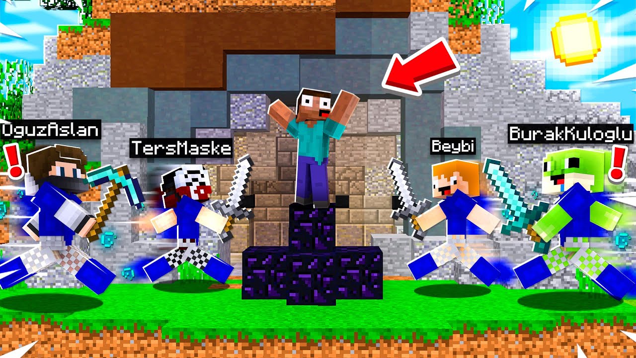OĞUZ ASLAN İLE BED WARS MASKE'NİN SU TAKTİĞİ! ft.TersMaske,Beybi - Minecraft Bed Wars