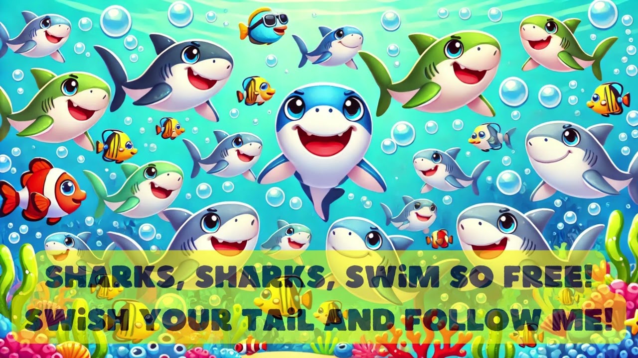 Silly Shark Song - Singalong for Kids (with Lyrics)