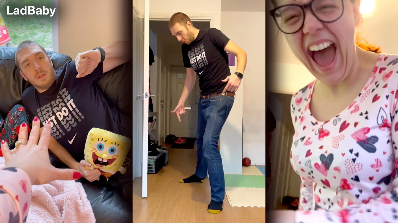 One foot on the floor TikTok challenge 🤣🦶