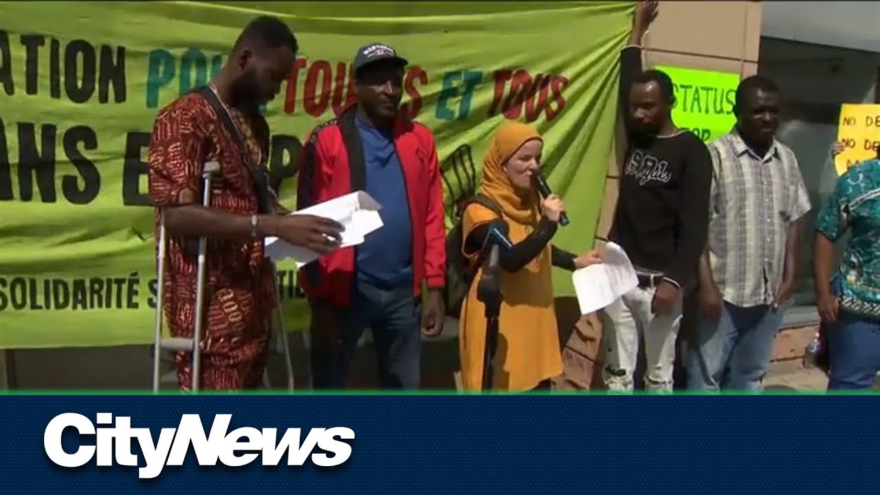 Montreal rally demanding federal Immigration Minister stop deportation