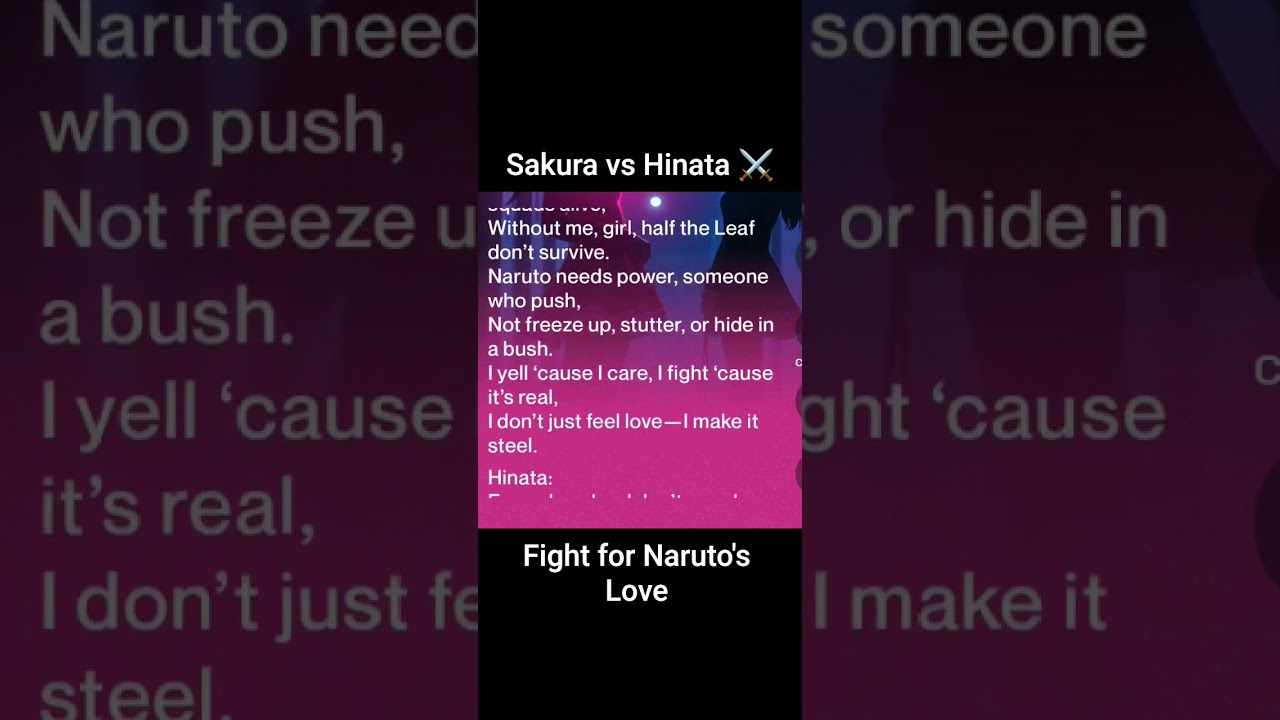 Hinata vs Sakura, who get Naruto? 
