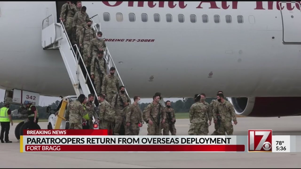 200 Fort Bragg paratroopers return from deployment