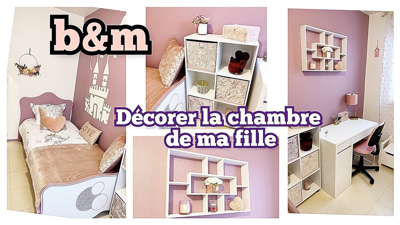 DÉCORATION CHAMBRE DE MA FILLE 💞 B&M  ROOM TOUR 🎊🎉 ( Saint-Brice-sous-Forêt ) ⚠️