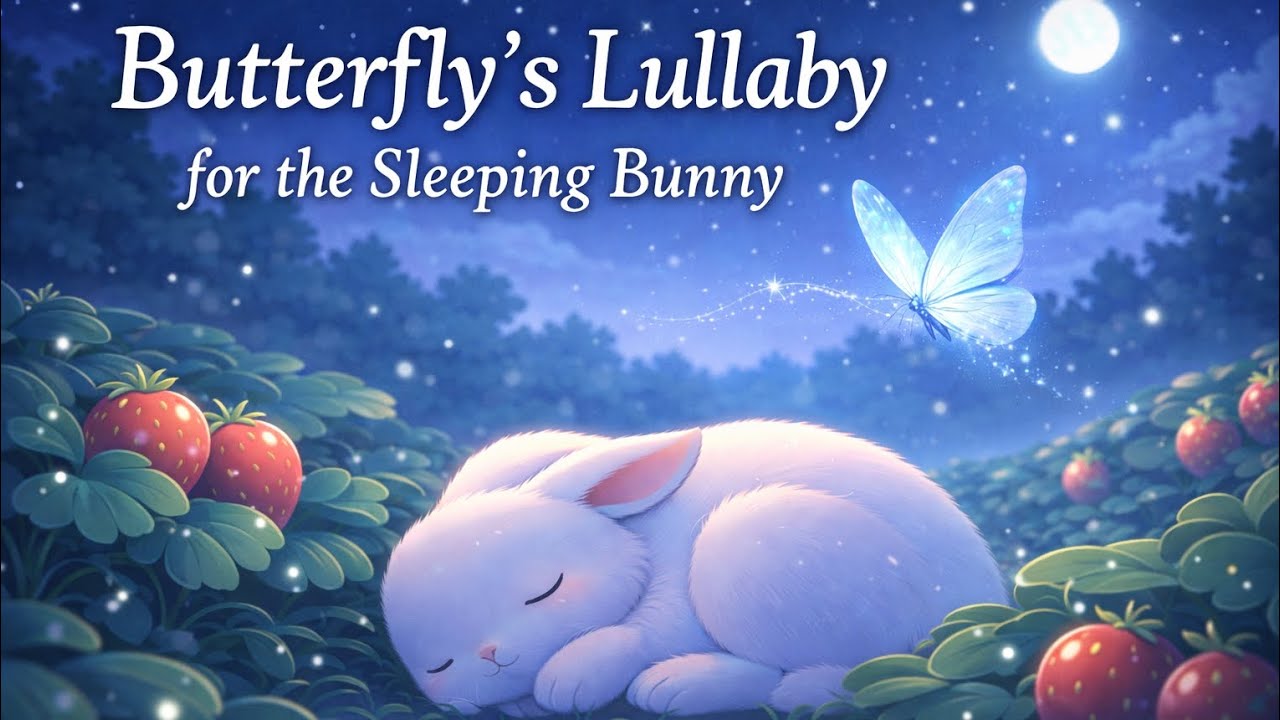 Butterfly’s Lullaby for the Sleeping Bunny  | Calm Kids Bedtime Song