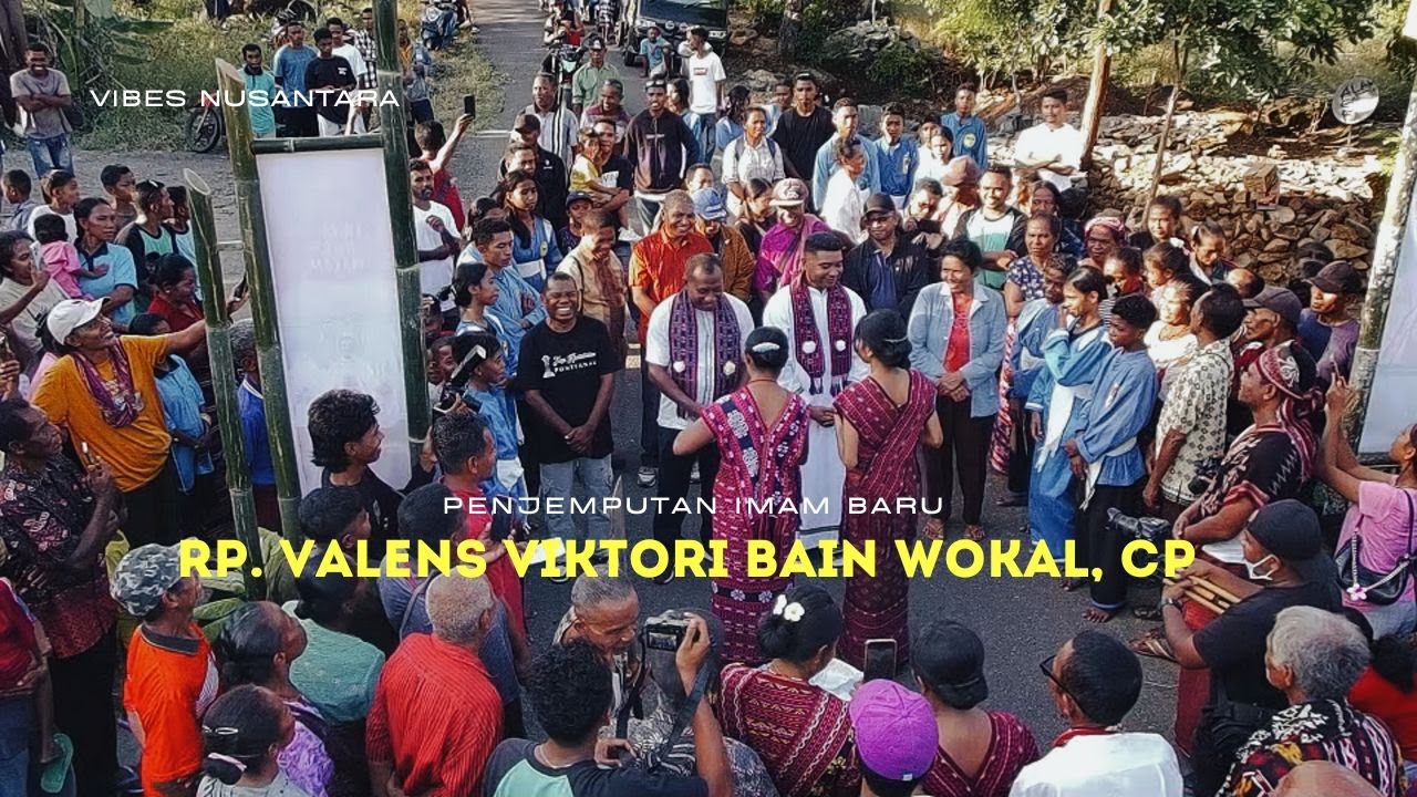 Penjemputan Imam Baru RP. Valens Viktori Bain Wokal, CP - Kalike Aimatan 9 Mei 2025