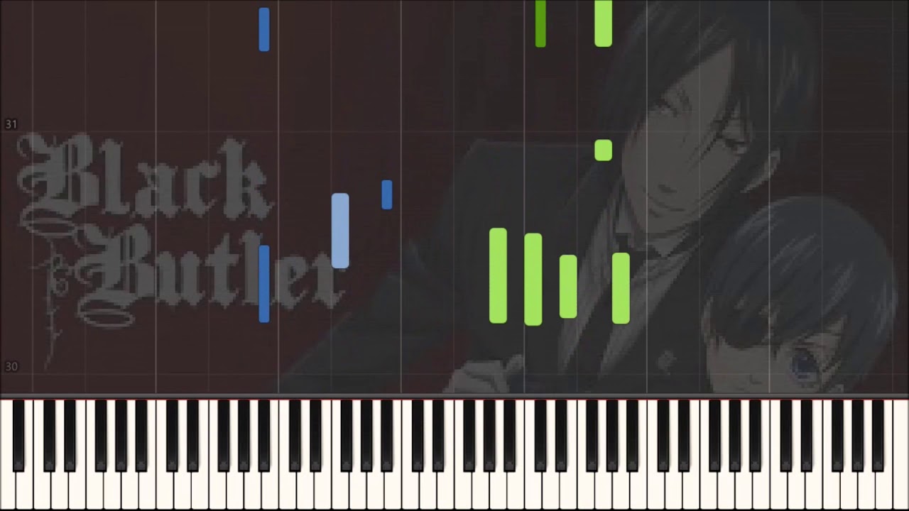 Black Butler/Kuroshitsuji: Si Deus Me Relinquit [Piano Tutorial/Synthesia] + MIDI