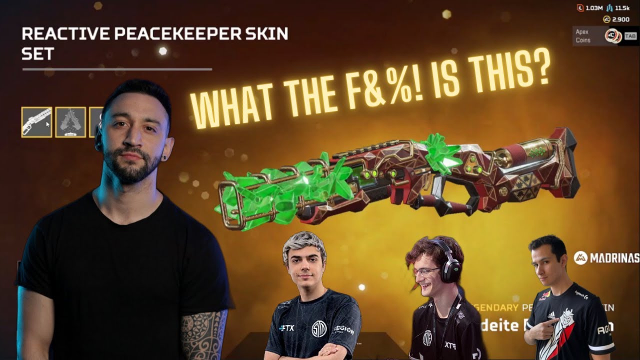 Apex Legends Pros react to New Peacekeeper 'Heirloom' and event items