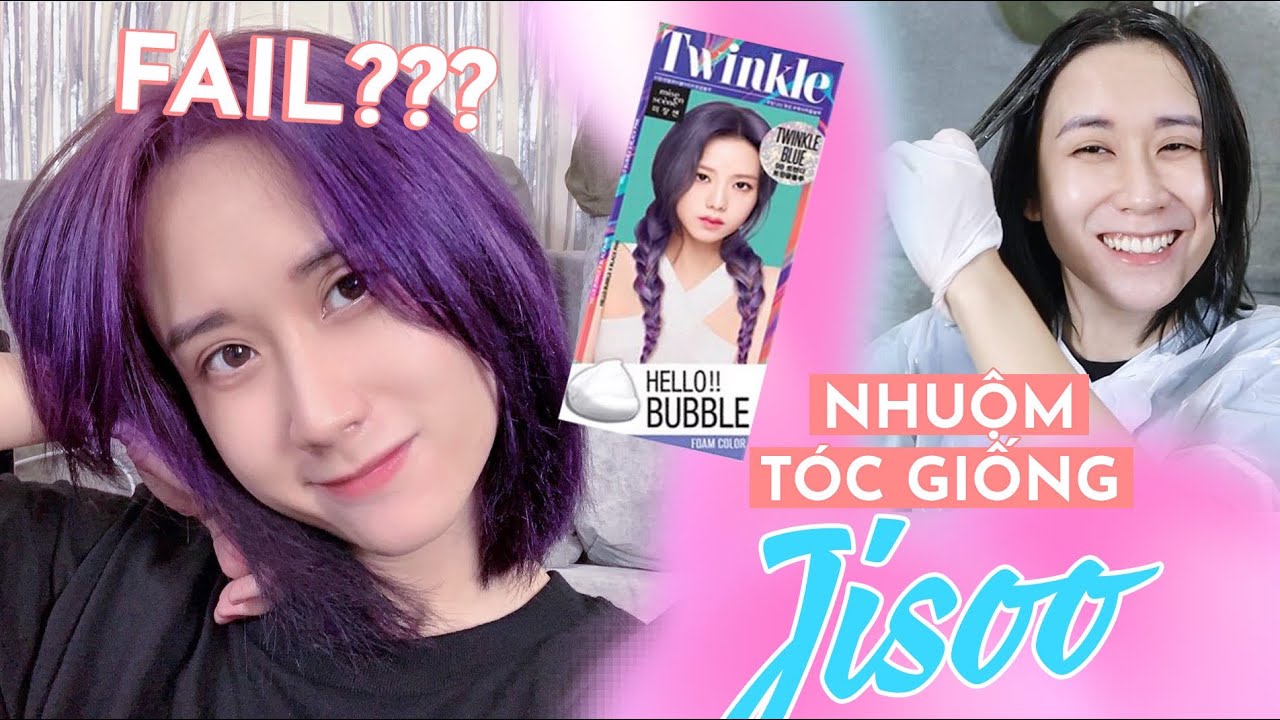 MẶT MỘC THÌ NHUỘM TÓC MÀU GÌ? I DYED MY HAIR ASH PURPLE WITH BLACKPINK BUBBLE  | HƯƠNG WITCH