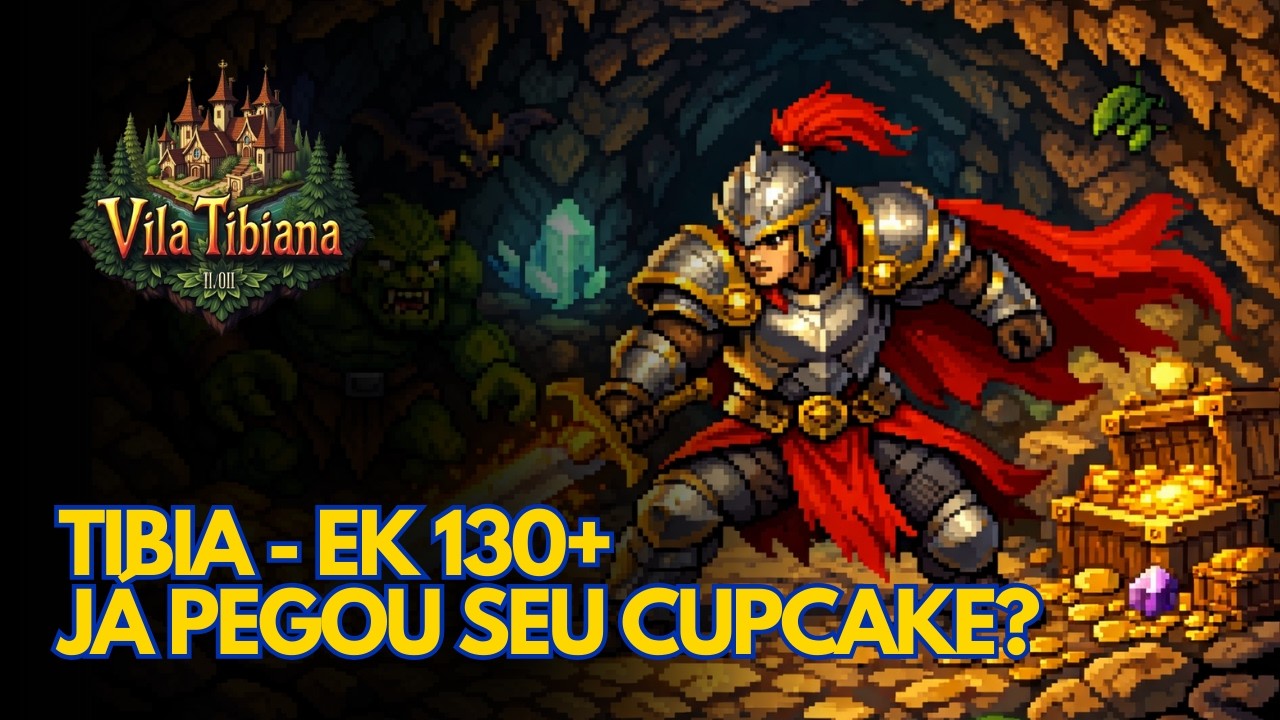[TIBIA]RUMO AO 150! EK 130+ Upando AO VIVO 🔥