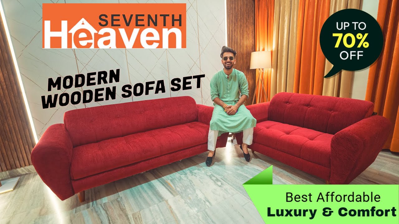 Best Sofa Set In India | Seventh Heaven Milan 5 Seater Sofa Review | Wooden Sofa Review | Home Decor