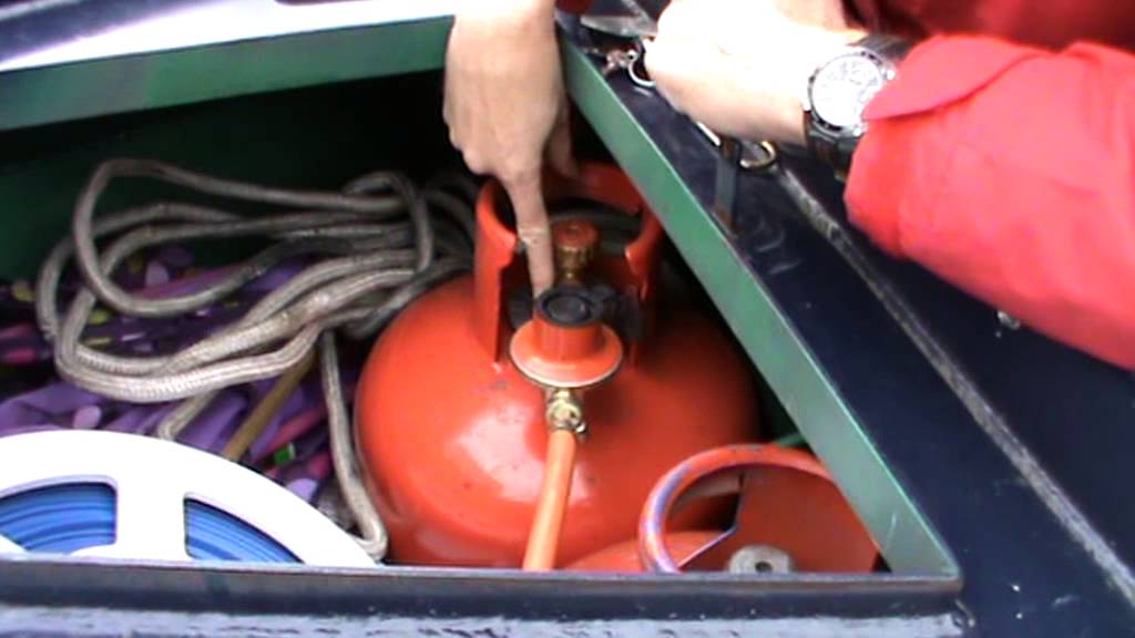 Gas Locker on a Narrowboat