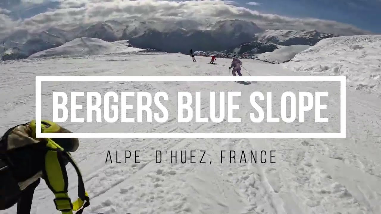 Cruising the Bergers blue slope in Alpe d'Huez [Full run, POV, 4K]