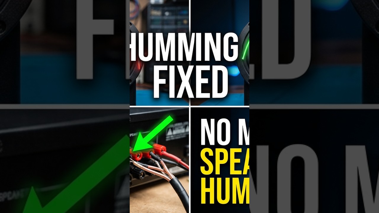Eliminate humming sound from speakers