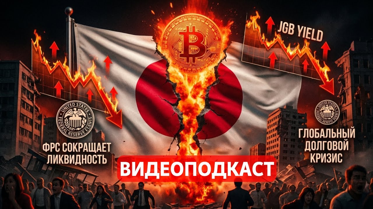 КРАСНЫЙ ФЛАГ ИЗ ТОКИО! ЯПОНИЯ ЛЮТУЕТ!! БИТКОИН ЗАСТРЯЛ! ВАЖНОЕ О ПОТОКАХ! ВИДЕОПОДКАСТ