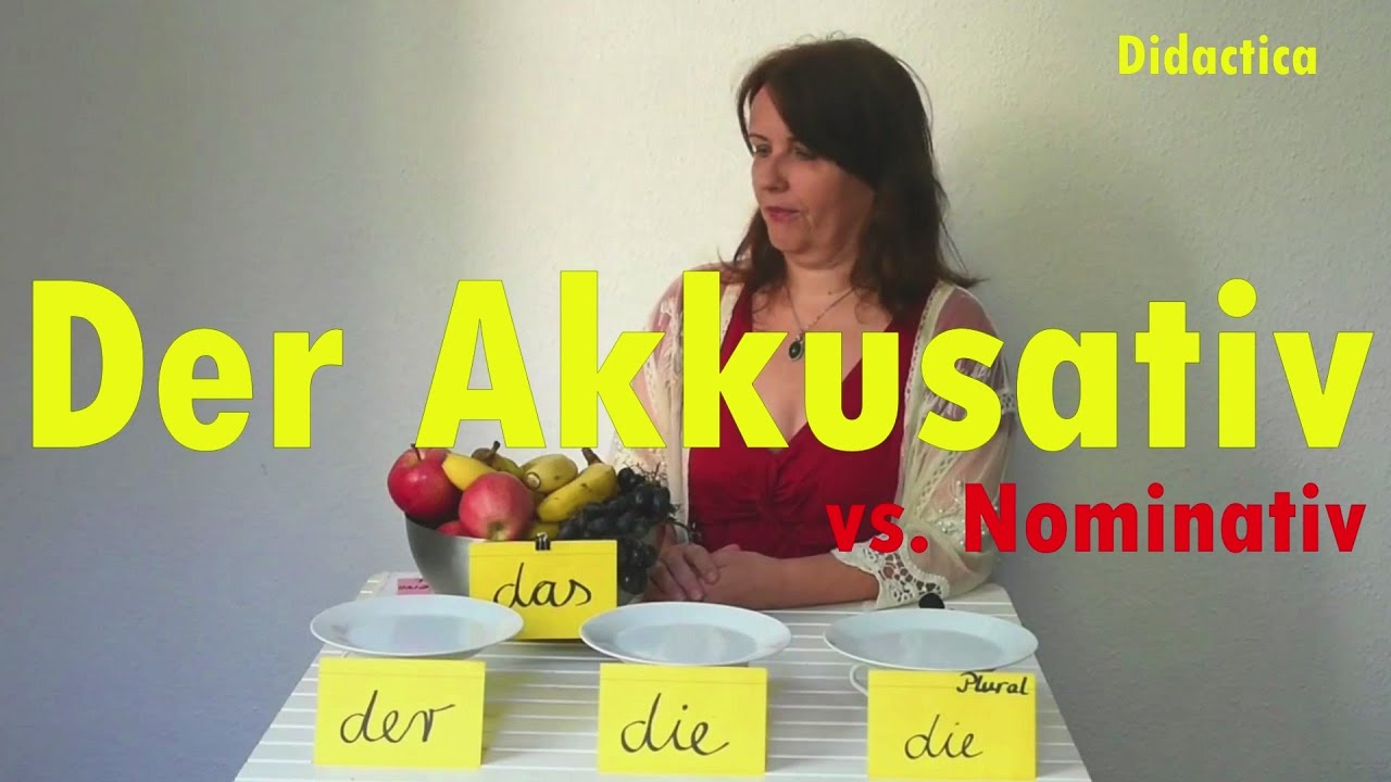 Akkusativ versus Nominativ  (Deutsch A1)