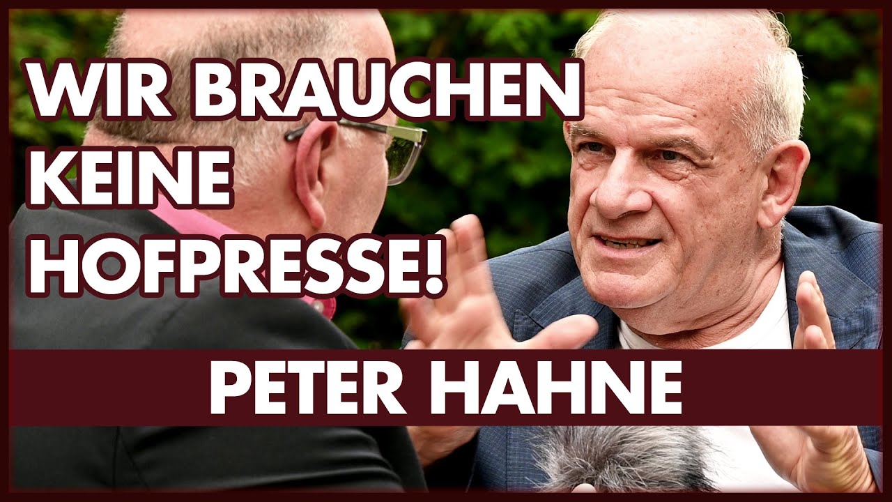 Peter Hahne: Die freien Medien sind wichtig!