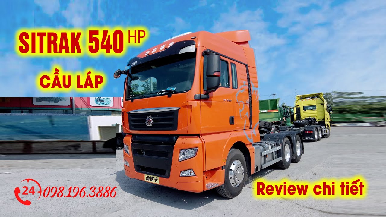 REVIEW CHI TIẾT ĐẦU KÉO SITRAK 540 G7 CẦU LÁP MAN [HOWO VIMID] 0981963886
