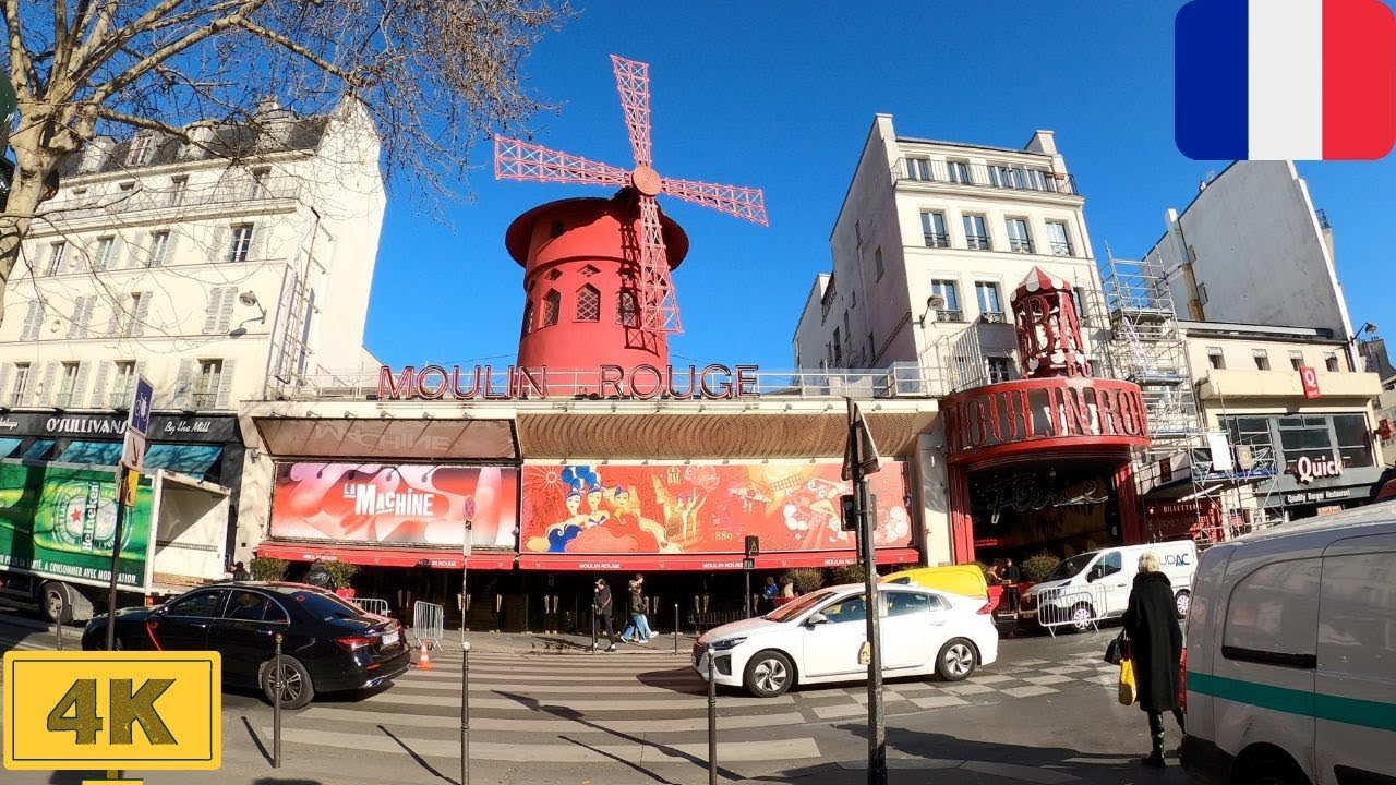Pigalle in Paris, France (The red light district) | Winter【4K】
