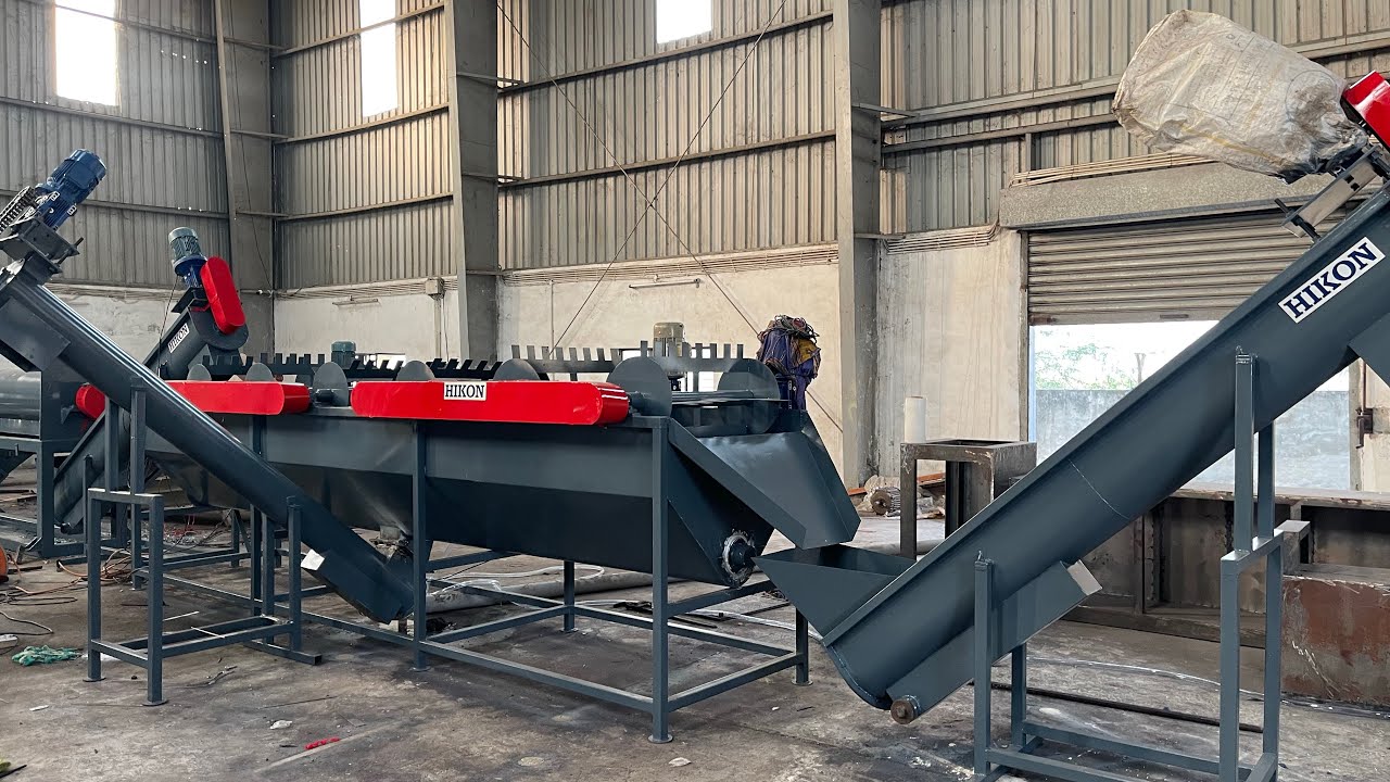 Automatic washing line for plastic recycling by Hikon India , www.hikonindia.com