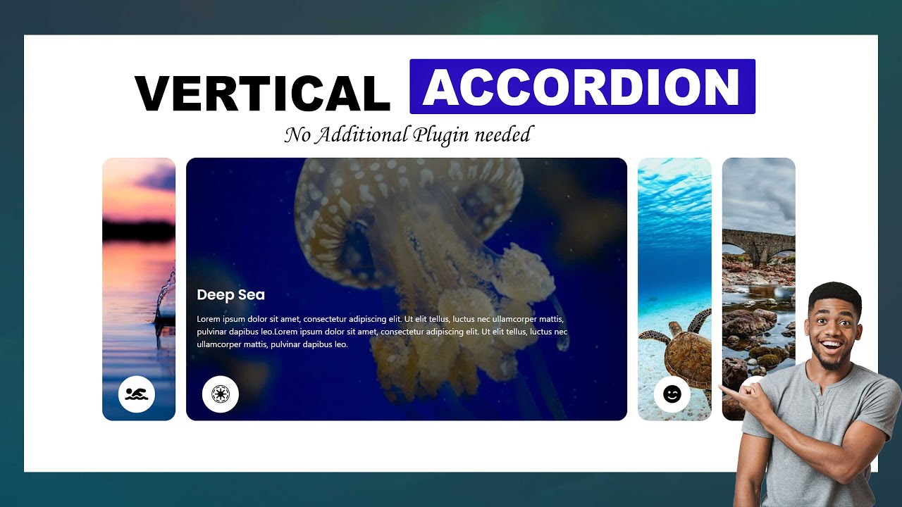 Вертикальный слайдер ACCORDION как профессионал | Обучающие материалы по конструктору страниц Ele...