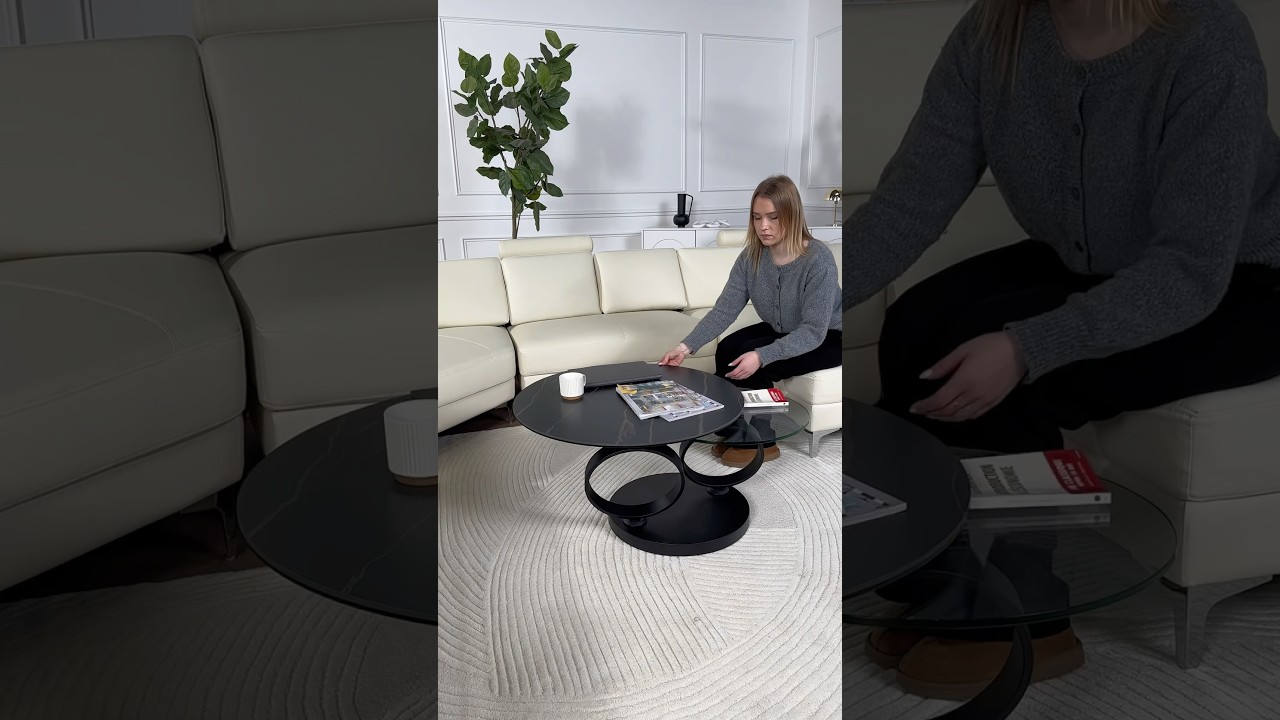 Une table basse design et pratique 😍#venteunique  #salon #tablebasse #pratique #design #shorts