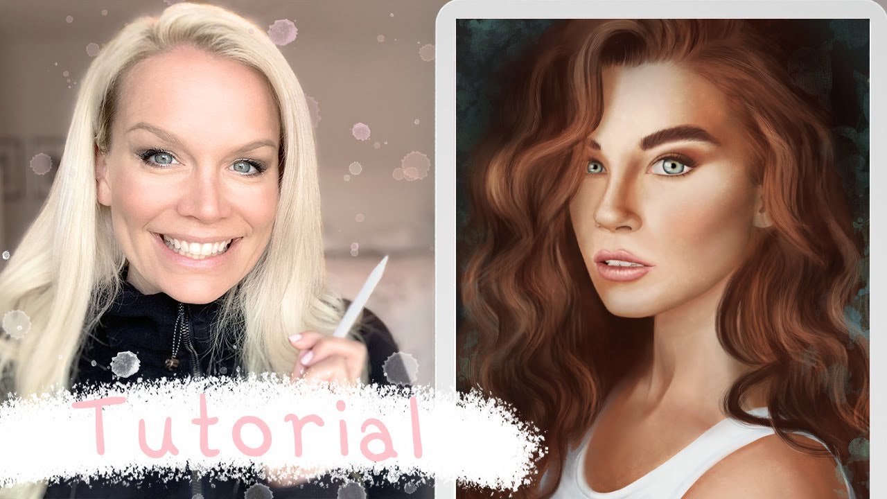 TUTORIAL - How to draw female portrait in Procreate