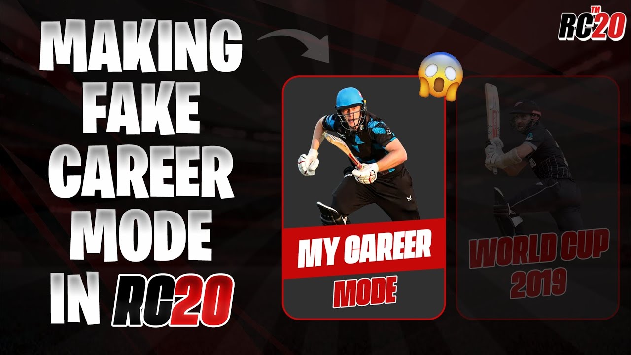 🔥 MAKING FAKE UI & CAREER MODE IN RC20 | With Alight Motion