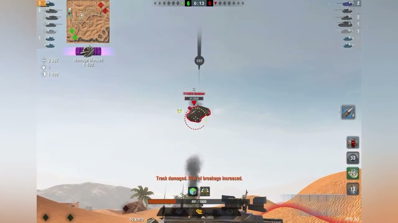 WOTB — Crazy Clutch in the Sheridan Missile - Gravity Force Mode