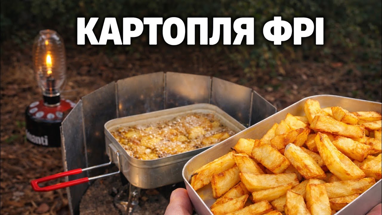 Медитативне приготування картоплі фрі на природі 🍟 Relax Cooking