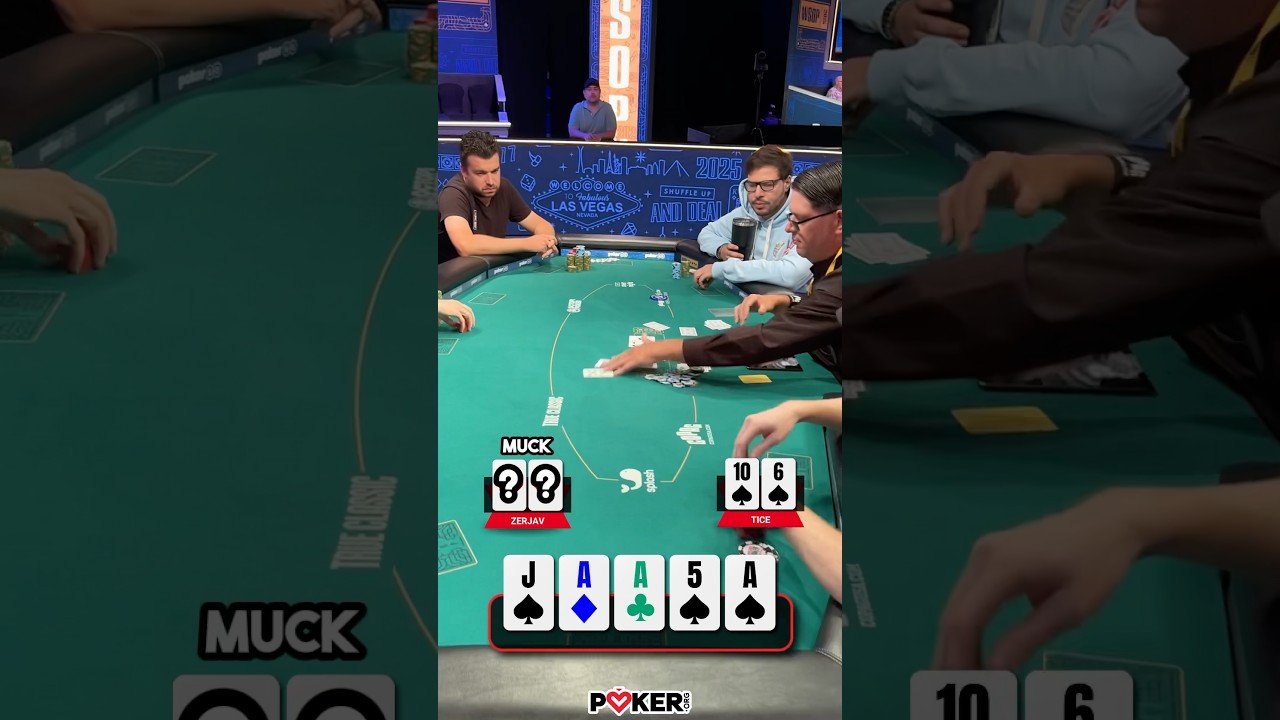 Help us out! What do you think Blaz Zarjav had in this hand against Landon Tice??🤔🤨