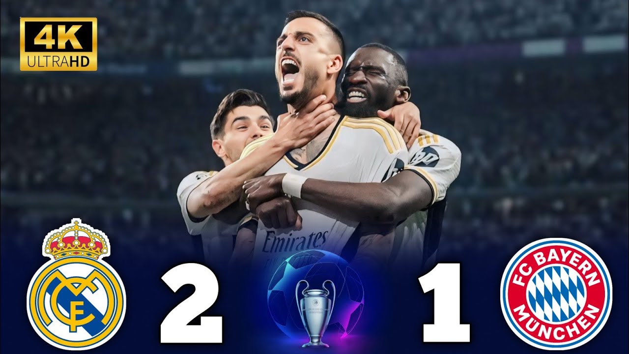 ريال مدريد يُسقط بايرن ميونخ بثنائية قاتلة في الوقت القاتل 🥶⚡ ❯ ريال مدريد (2-1) بايرن ميونخ ● 4K 🎬