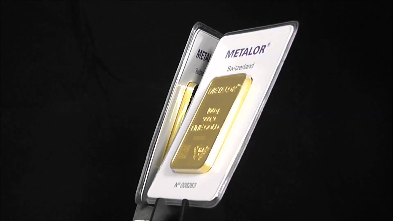 Metalor 24ct 100g Gold Bar