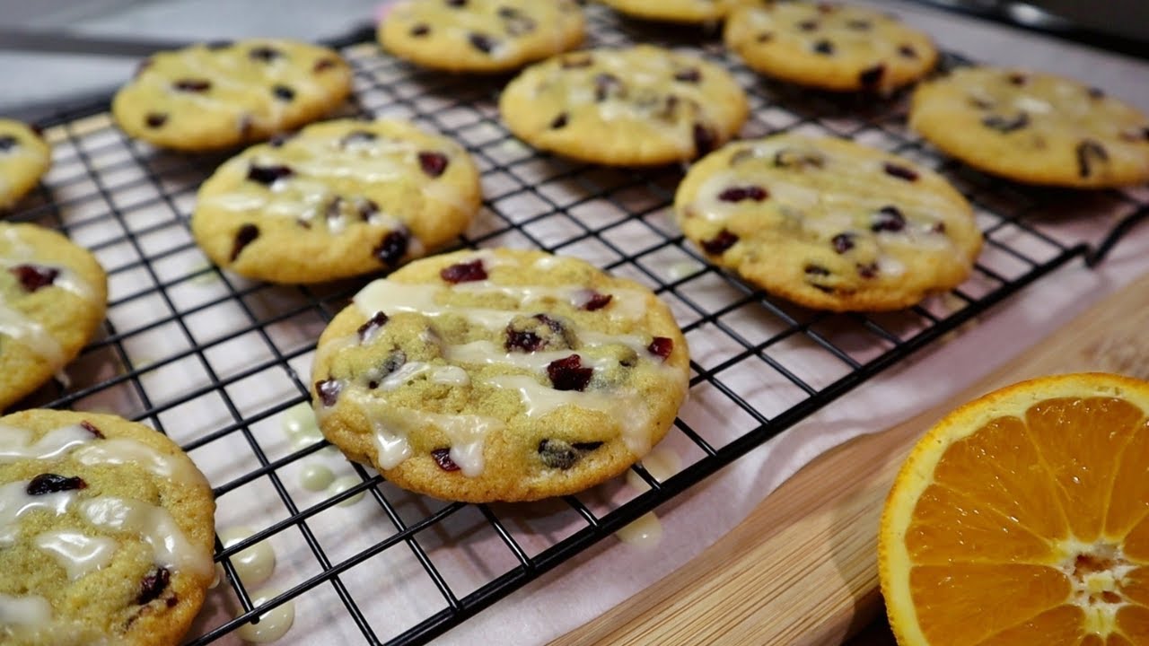 Orange Cranberry Cookies | Soft and Chewy