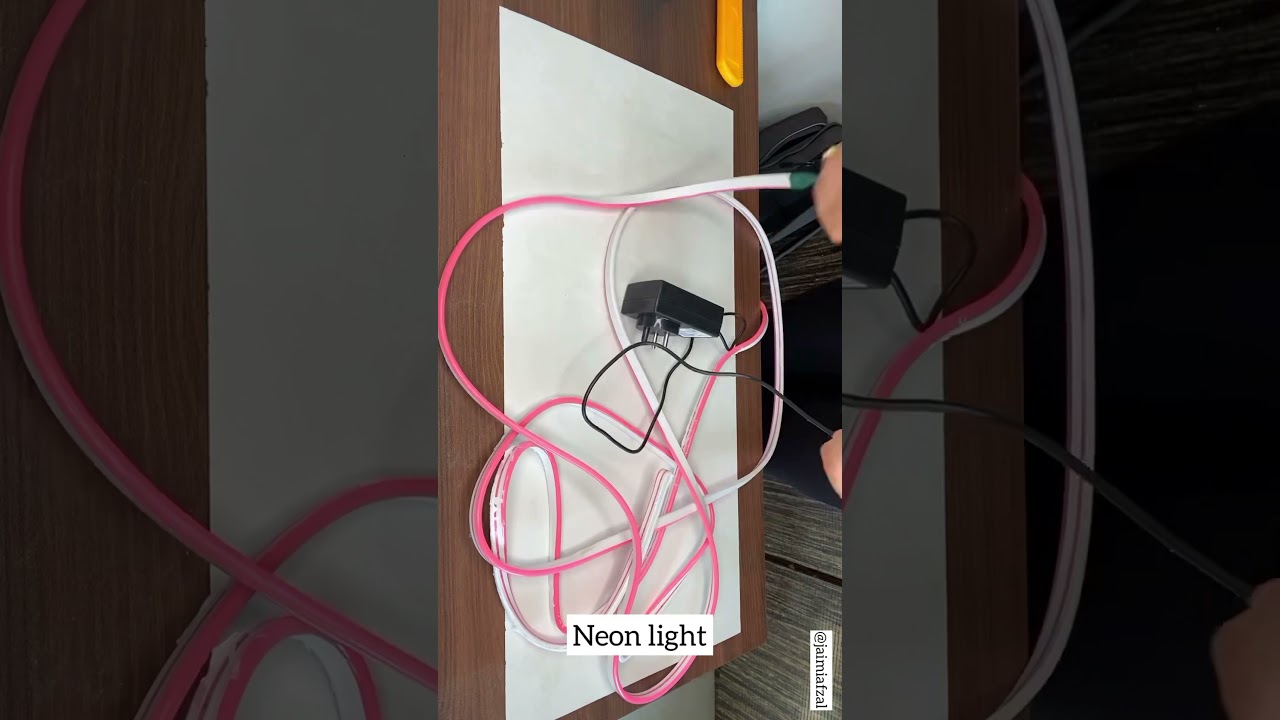 DIY how to make a neon sign board |home decor |wedding decor