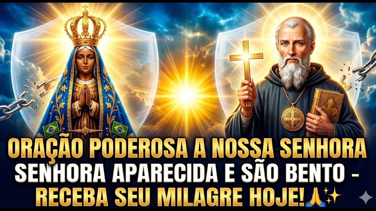 🔴 REZE AGORA! Nossa Senhora Aparecida e São Bento Vão Mudar Sua Vida Hoje Mesmo! 🙏✨