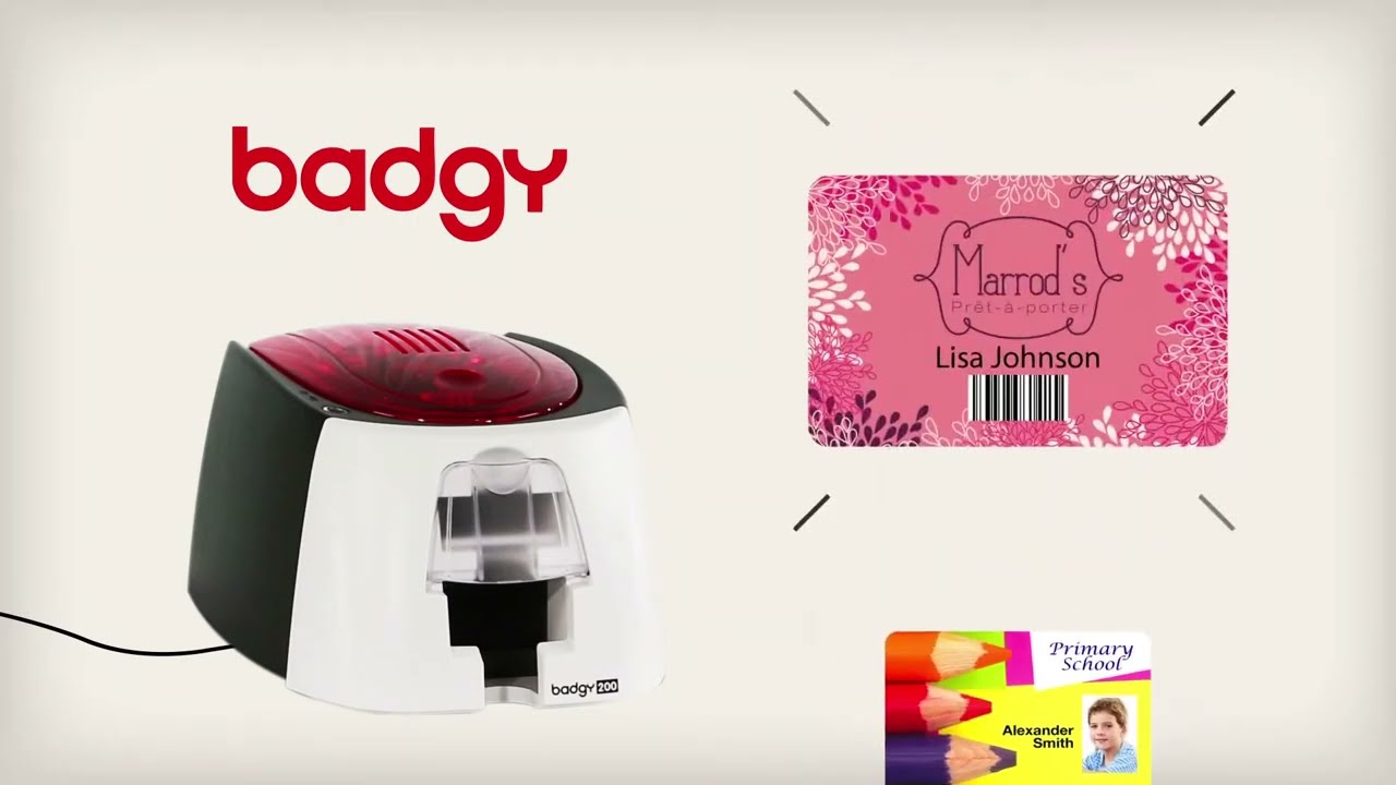 Badgy Card Printer by Evolis - Badgy 100 , Badgy 200