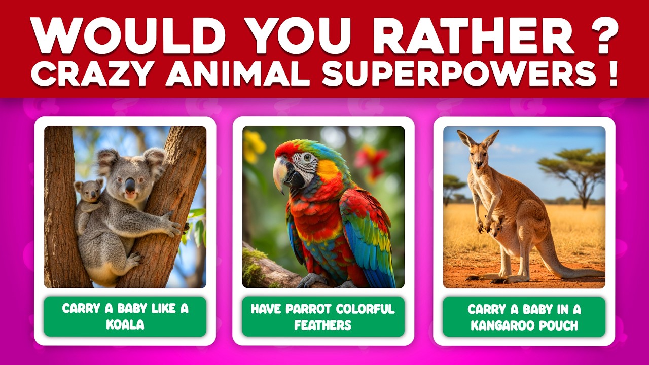 Would You Rather Animal Oddities 🐾 | Crazy Animal Superpowers Quiz for Kids