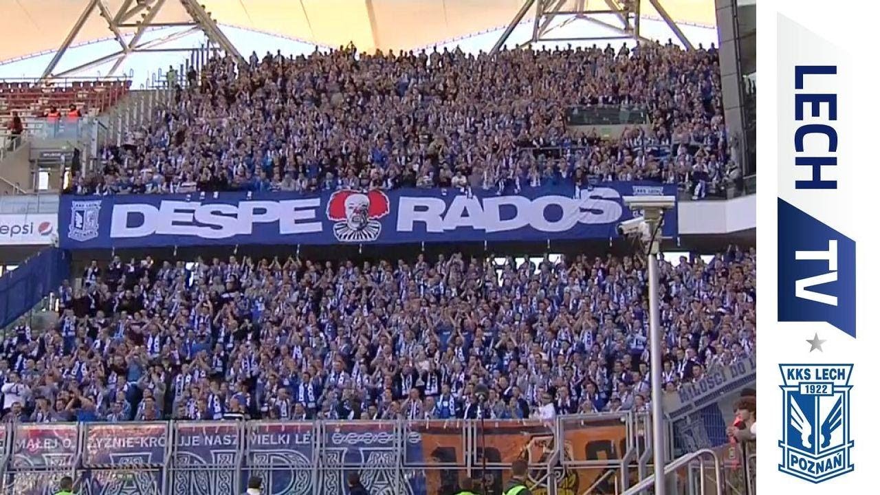 Kibice Kolejorza na Ł3. Legia Warszawa - Lech Poznań 1:0
