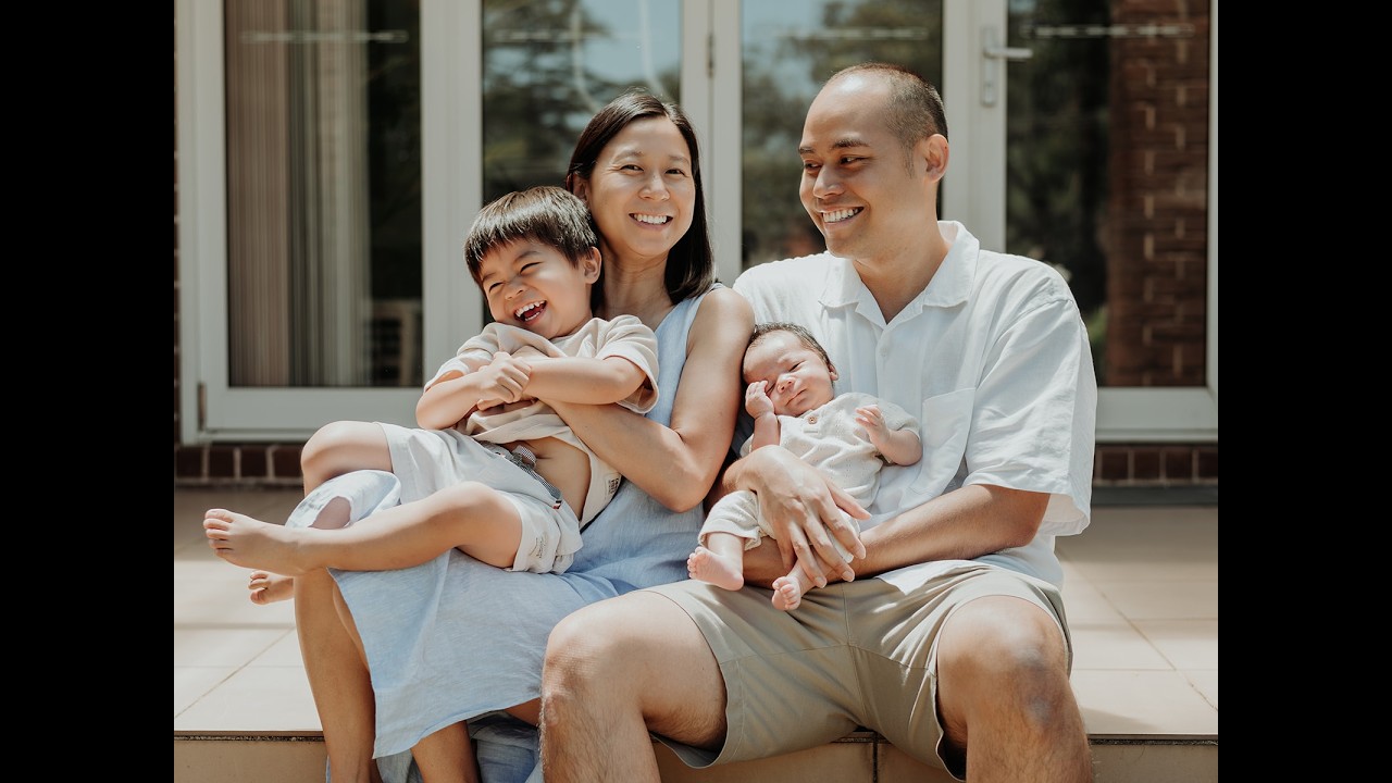 Welcome Caleb - Family Photoshoot at home