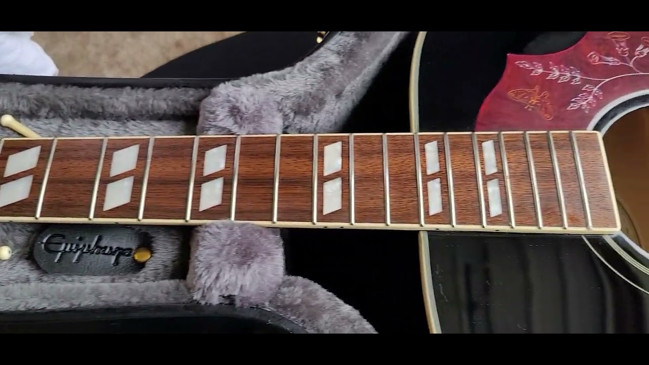 Epiphone Dove Studio String Swap and Pickup Diagnosis