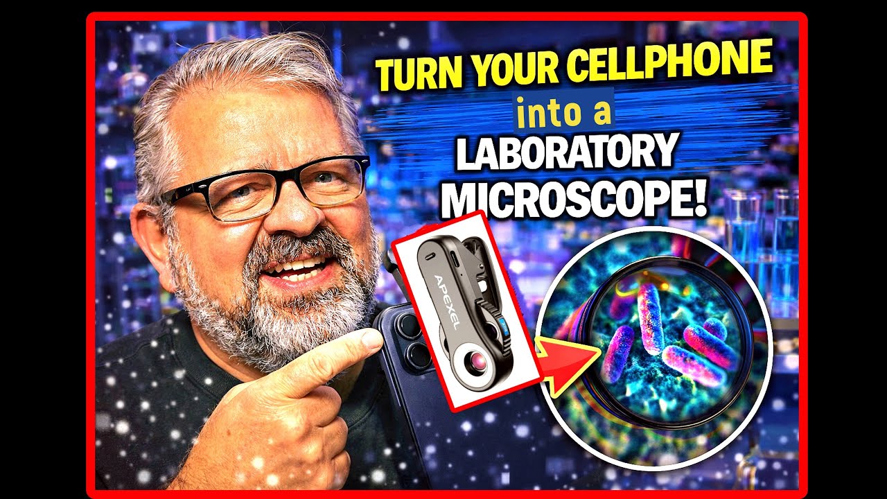 Обзор микроскопа APEXEL TriScope: превратите свой телефон в лабораторию менее чем за 70 долларов....