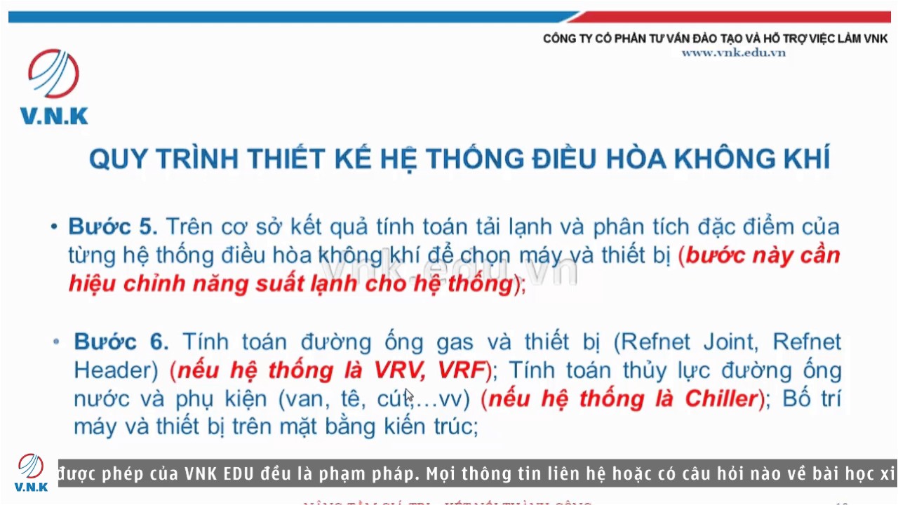 Quy trình thiết kế hệ thống ĐHKK và thông gió