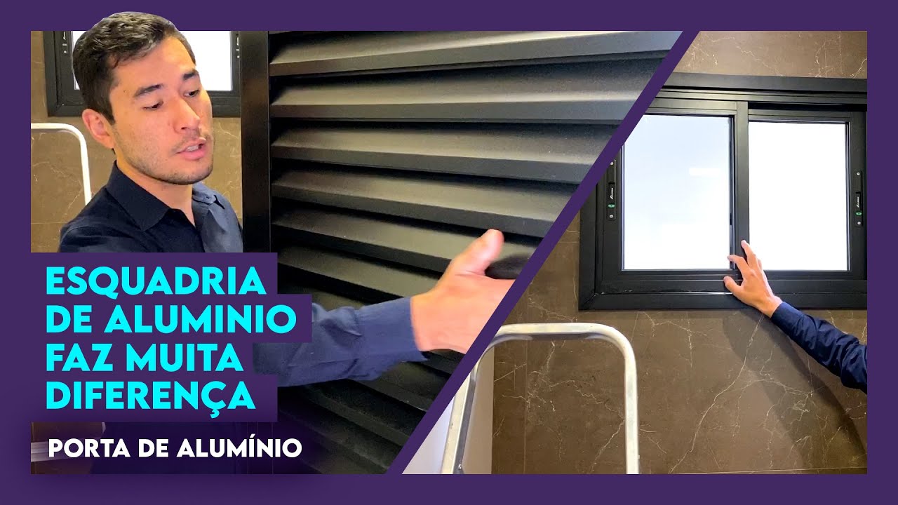 Porta e Esquadria de Alumínio para Lavabo Social | Alto Padrão