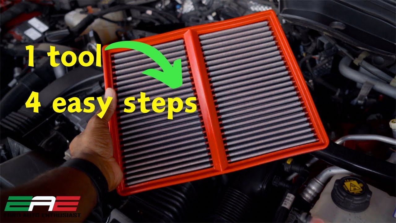 How To Replace Air Filter In Alfa Romeo Stelvio/Giulia Quadrifoglio - Step By Step