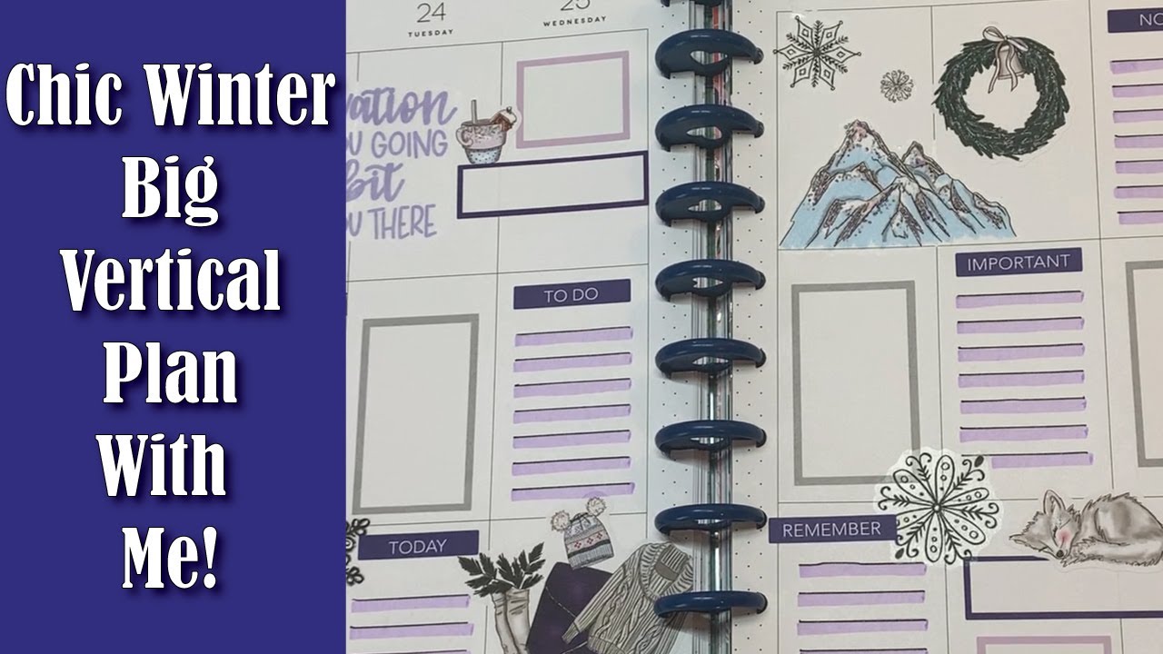 Big Vertical Happy Planner Plan With Me!