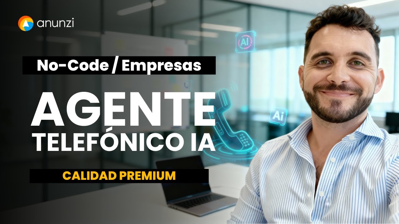 🤯 100% No-Code - Creamos un Agente Telef&oacute;nico IA para empresas - (Demo + Paso a Paso)