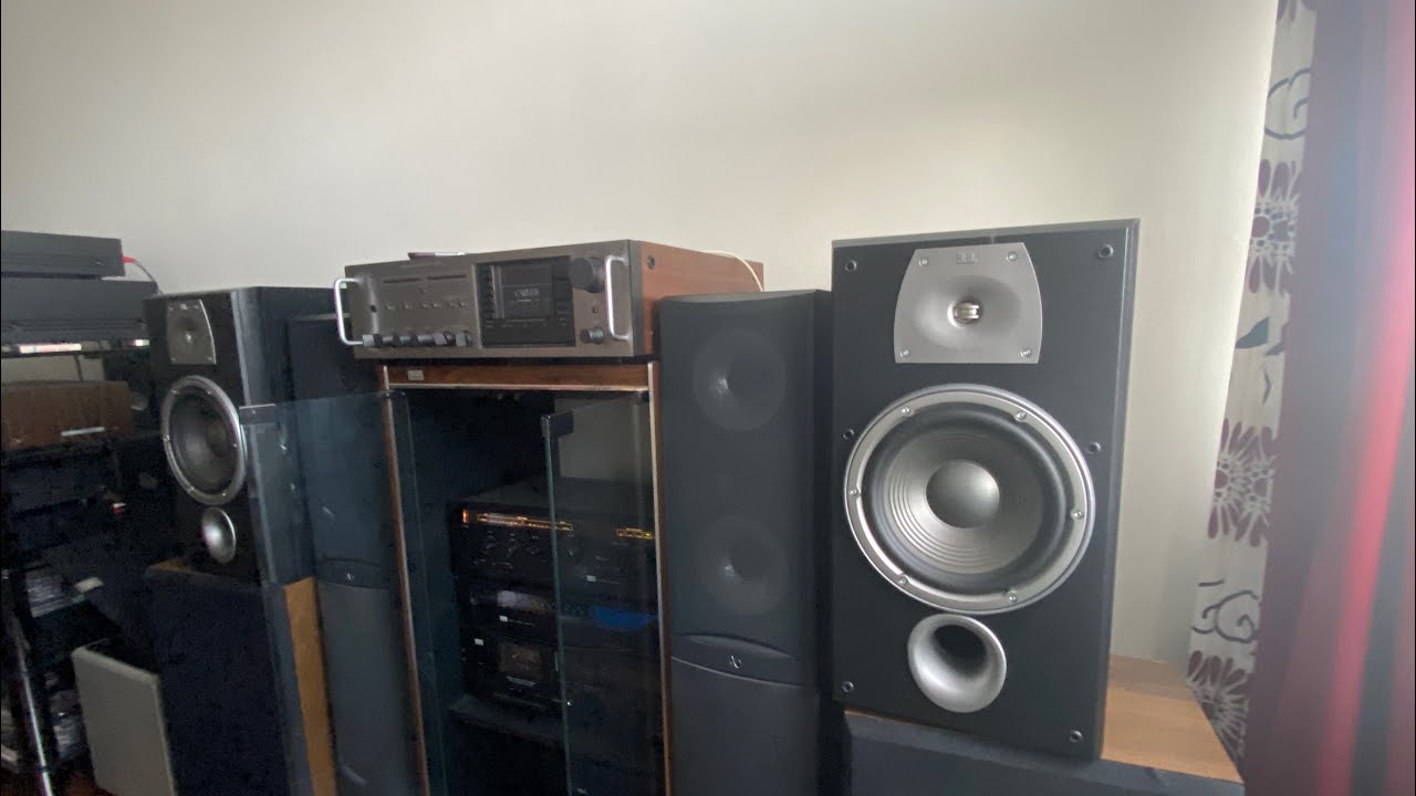 Полочные колонки JBL Northridge N28II (?) с усилителем Sansui A-5