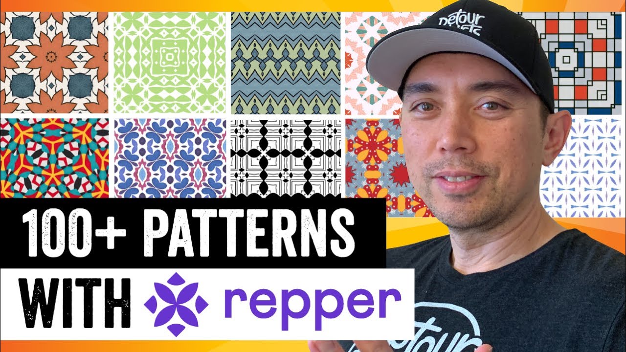 How to CREATE 100s OF PATTERNS for Clothes and Other Products on Print on Demand with Repper