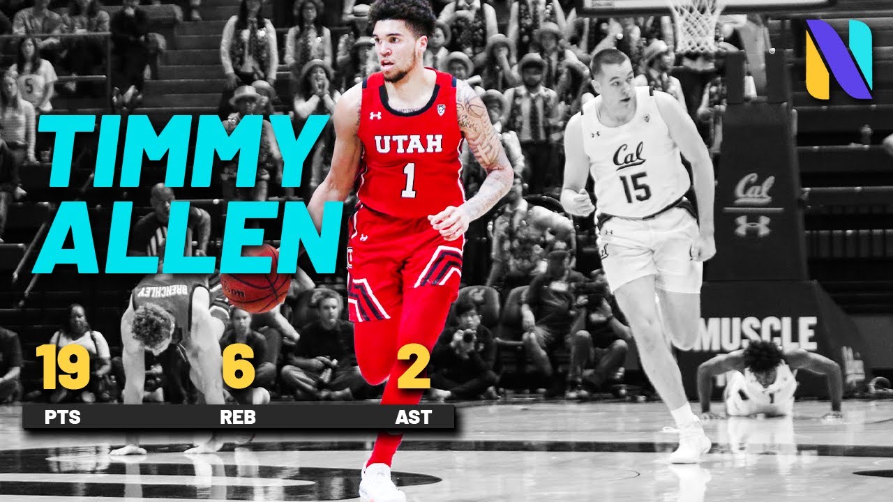 Timmy Allen Utah Utes vs Utah Valley | 19 PTS | Game Highlights