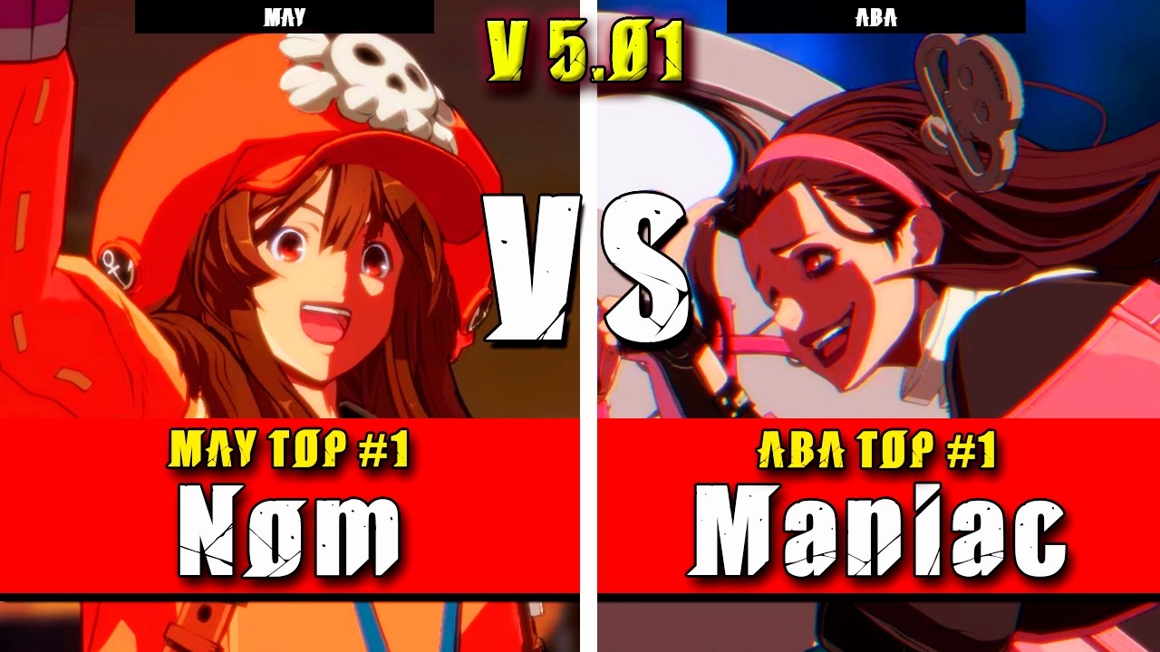 GGST | Nom (May) VS Maniac (ABA) | Guilty Gear Strive High level gameplay
